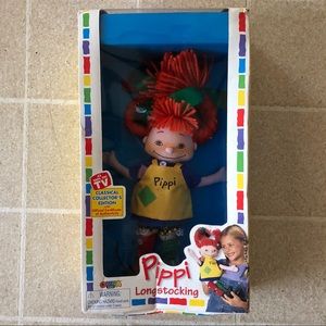IN BOX Pippi Longstocking 1988 Doll